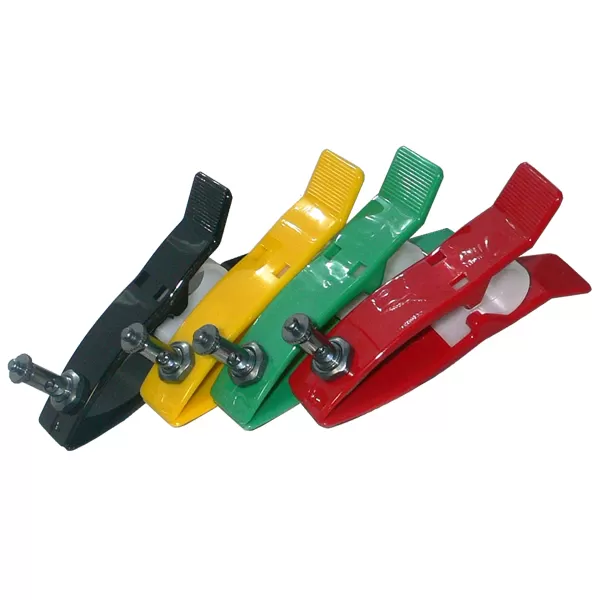 Фото Электроды для ЭКГ многоразовые, клеммы на конечности с винтом и зажимом Ag/AgCl детские 4 шт Электроды токопроводящие медицинские купить в Дезнэт