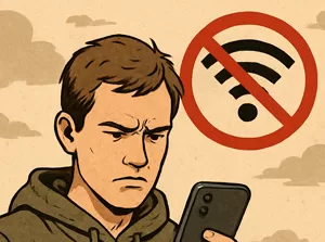 Глобальный сбой мобильного интернета в городе Москва (Россия), чем заняться?
