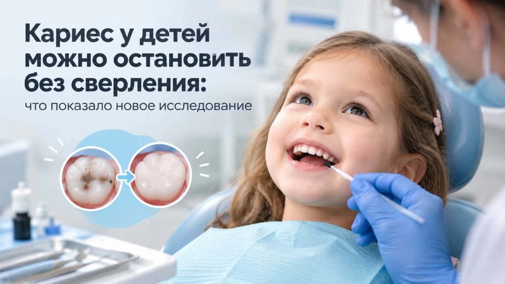 Лечим кариес у детей без сверления! Что показало новое исследование? — новости Дезнэт Иллюстрация к новости: Лечим кариес у детей без сверления! Что показало новое исследование?