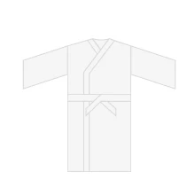 Фото Халат хирургический нестерильный одноразовый Кимоно 110 см спанбонд плотность 42 80 шт Халаты медицинские купить в Дезнэт