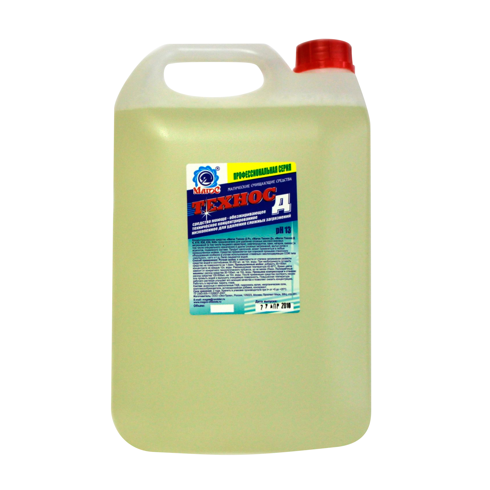 Магос Технос Д промышленный обезжириватель 5 л купить на сайте Дезнэт